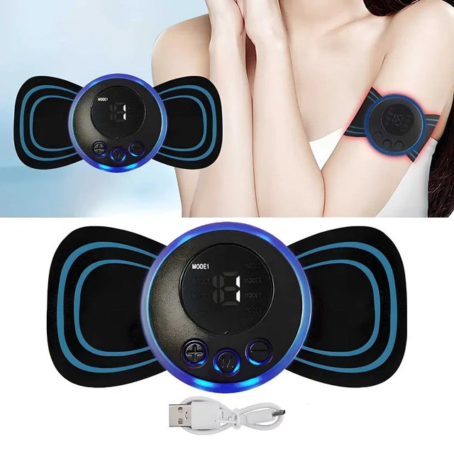 Mini Massager with 8 Modes and 19 Strength Levels,Rechargeable Electric Massager for Shoulder,Arms,Legs,Back Pain for Men and Women - Premium Quality High-Durability Product