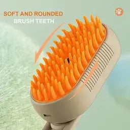 Steam Brush for Dog Cat 3 in 1