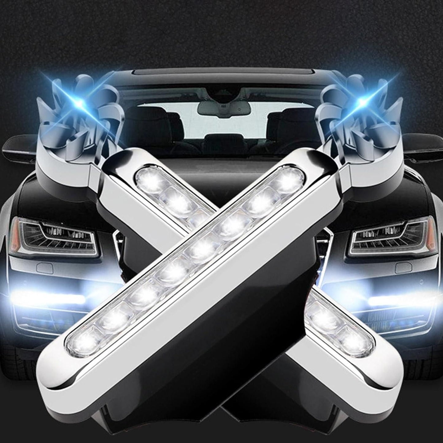 2 Pieces Car Wind Powered Light
