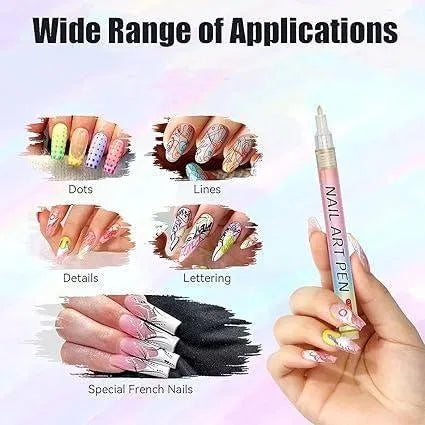 Nail Art Pens Set of 12 Colors - Advanced Nourishing Premium Skin & Beauty Care