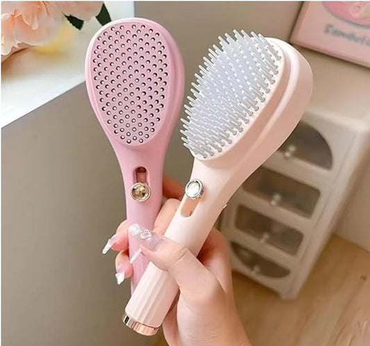 Self Cleaning Hairbrush In Comb
