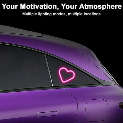 Heart Shaped Car Window Light