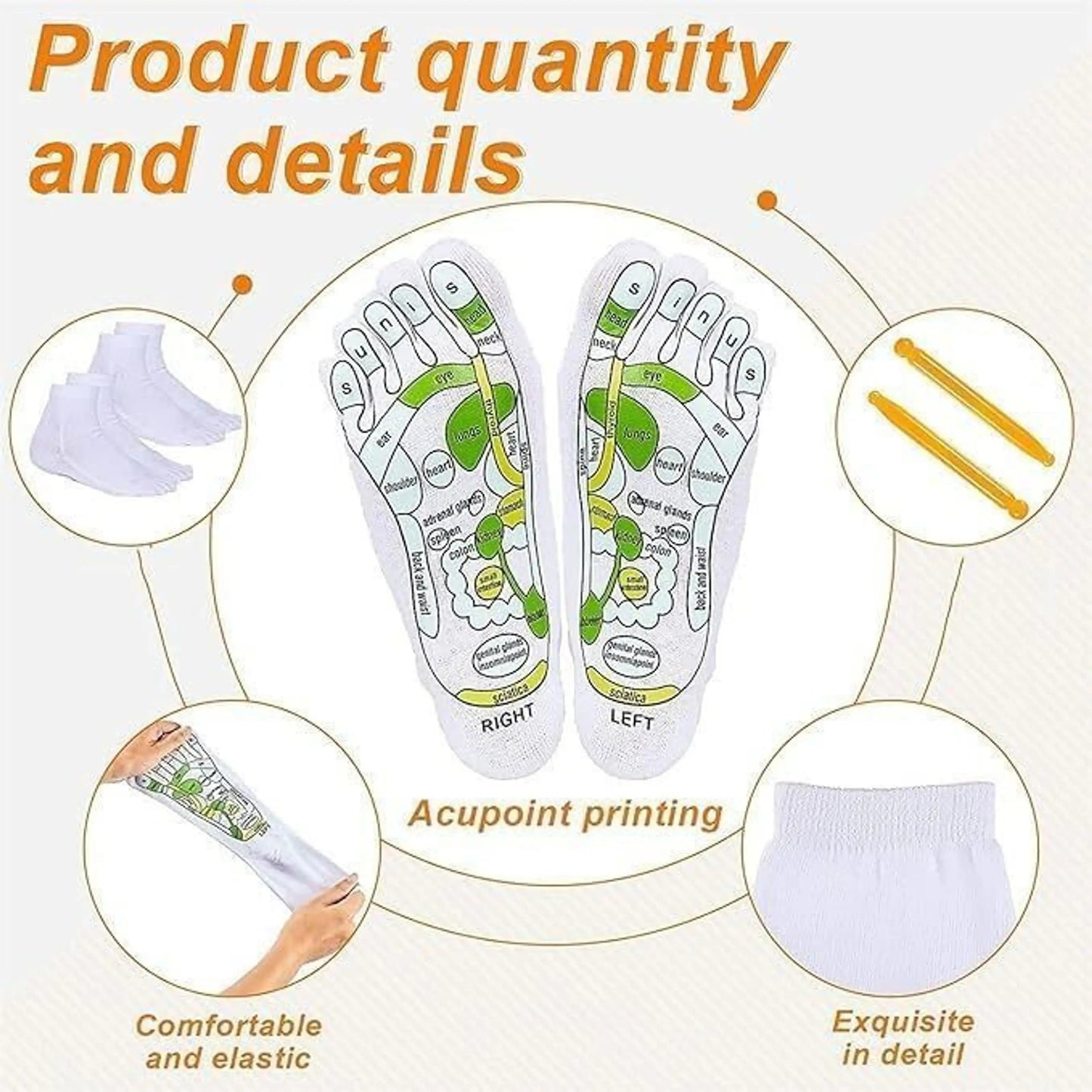 Acupressure Foot Massager Physiotherapy Sock