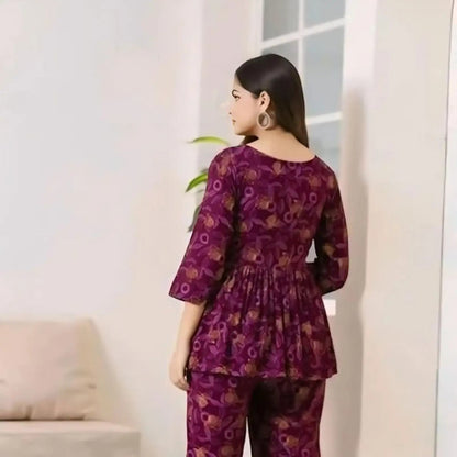 Women S Printed Co Ord