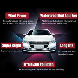2 Pieces Car Wind Powered Light